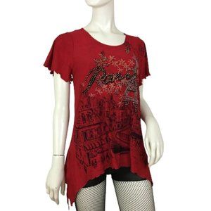 JOSTAR Red ✨Sparkle✨ top Small 👚❤️